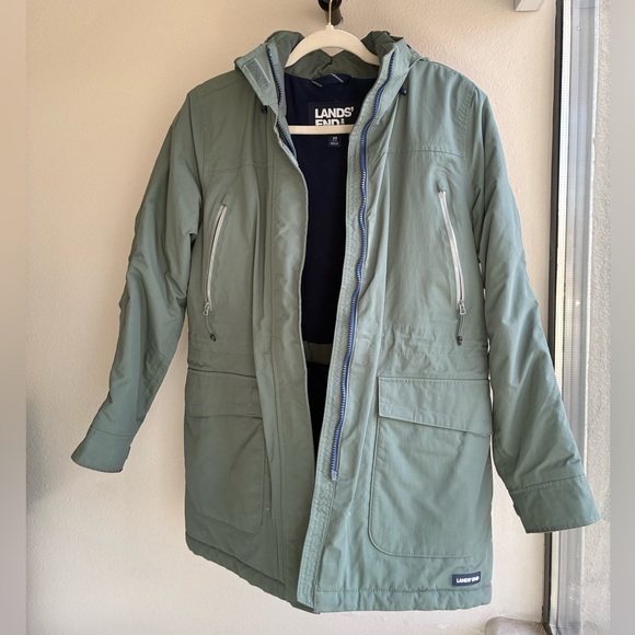 Lands' End Jackets & Blazers - Land's End Women's Squall Waterproof Insulated Parka in Sage Green XS (2-4)